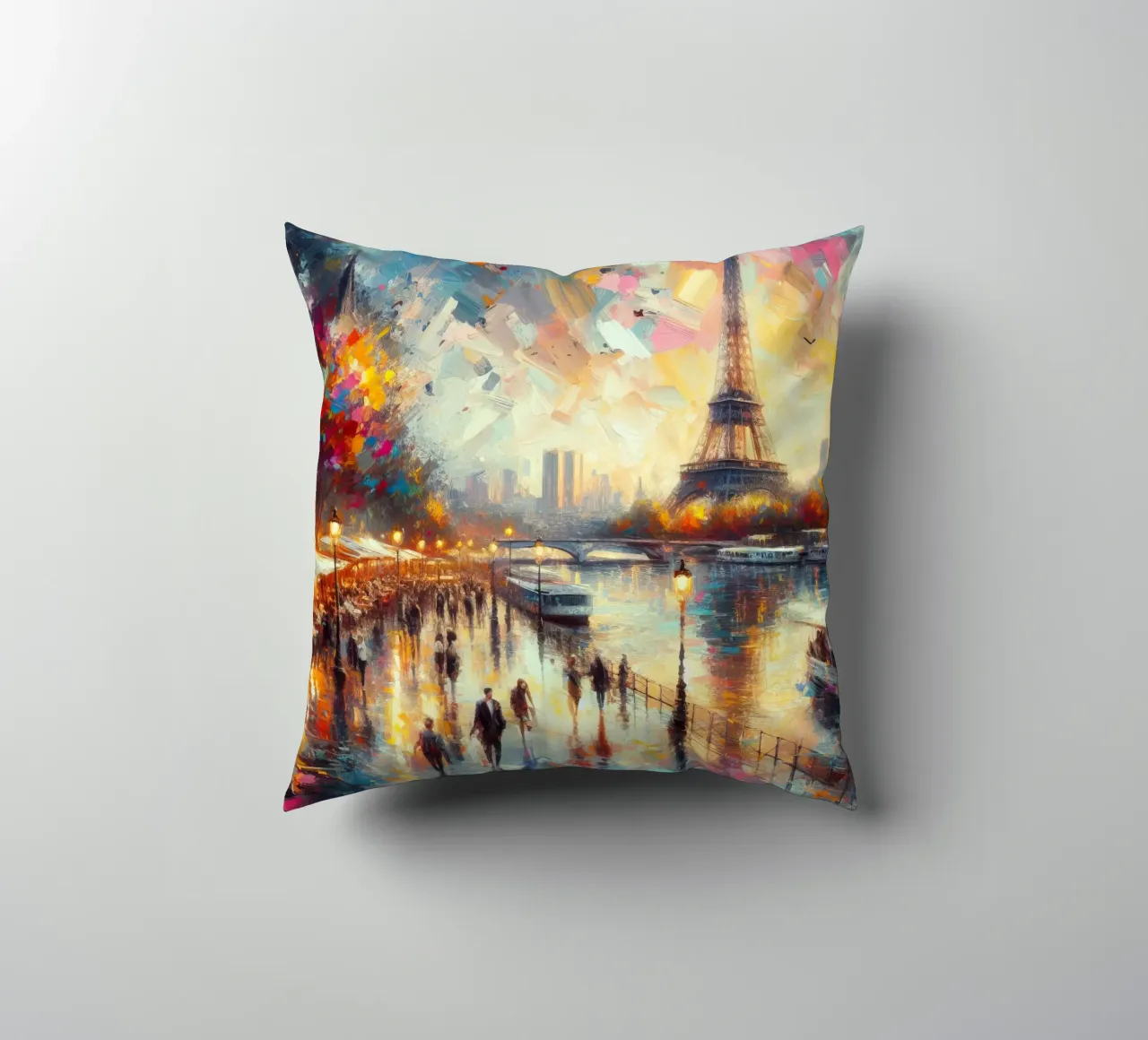 Acquerello di Parigi cuscino da 🎁 ARTVI-SHOP
