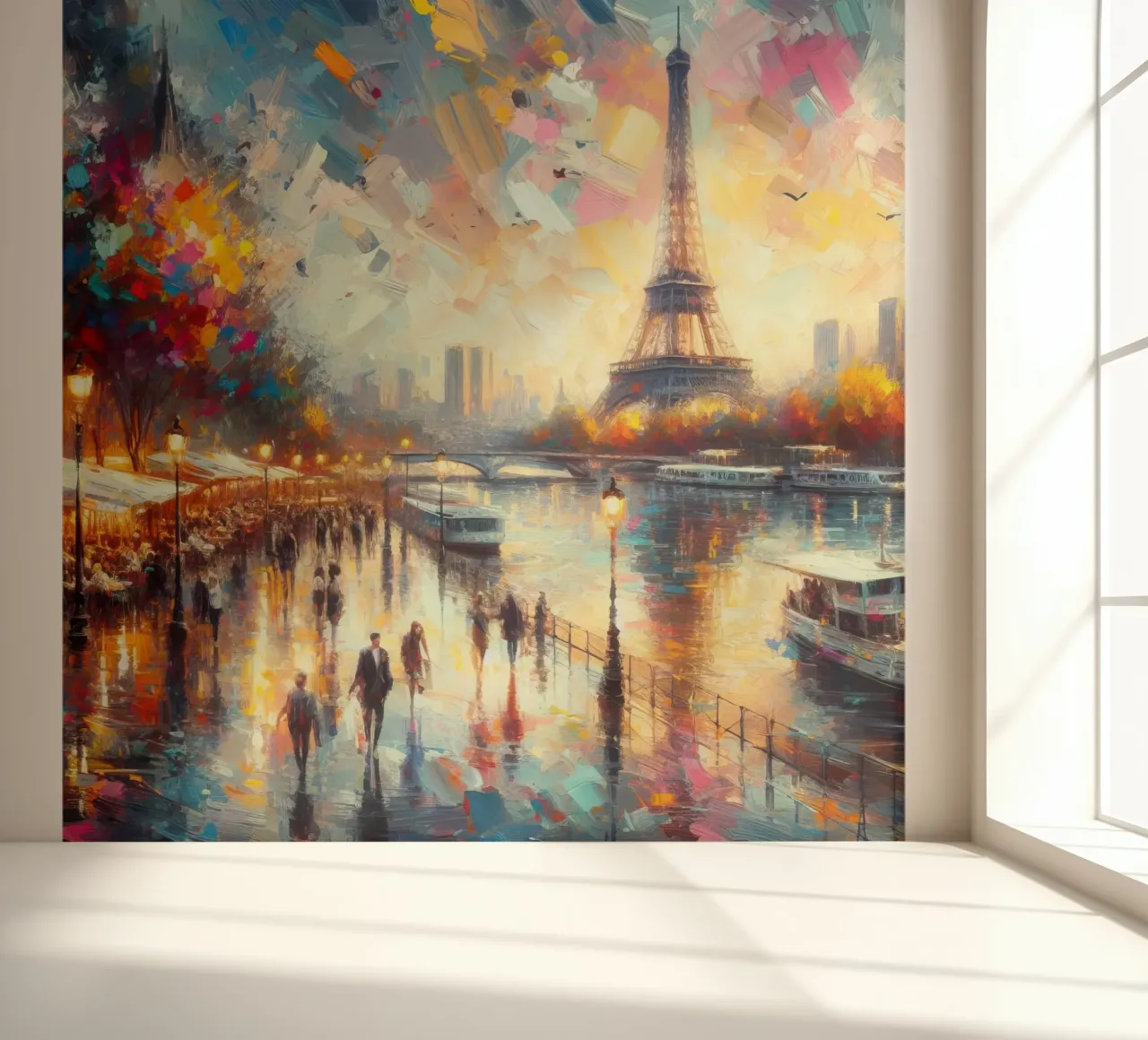 Paris watercolor photo wallpaper by 🎁 ARTVI-SHOP