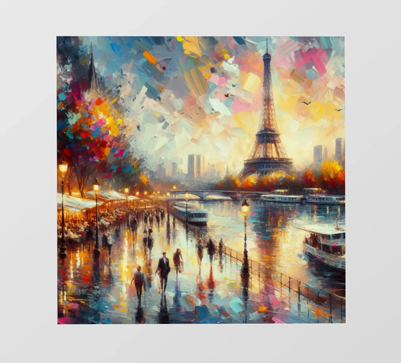 Paris watercolor photo wallpaper by 🎁 ARTVI-SHOP
