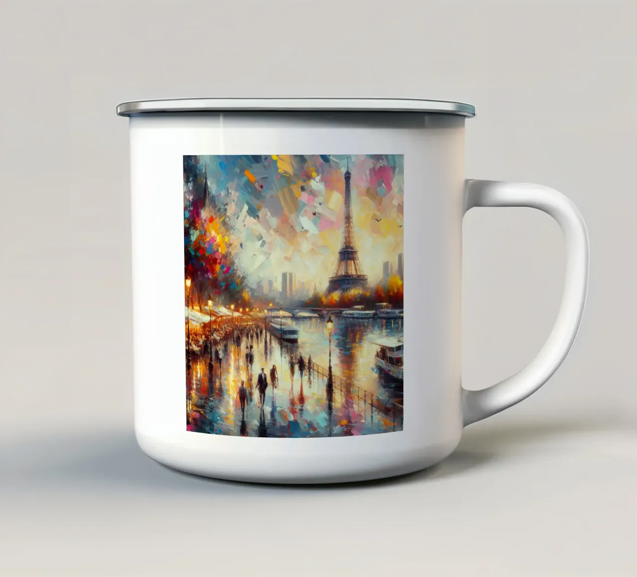 Acquerello di Parigi tazza in smalto da ARTVI-SHOP