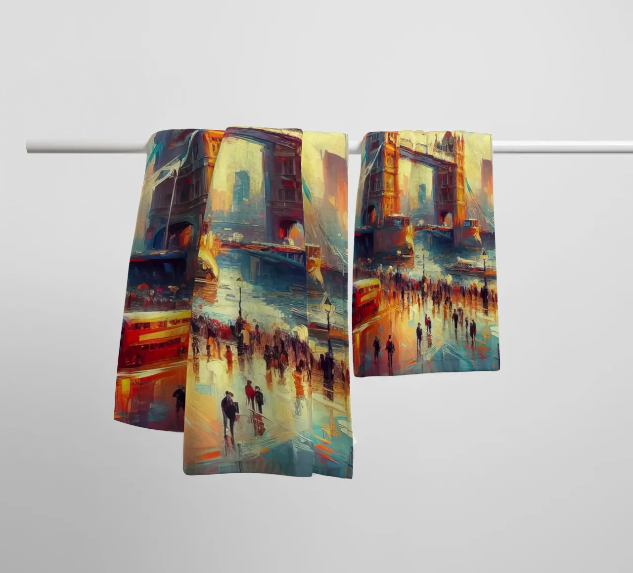 acquerello di londra asciugamano da bagno da 🎁 ARTVI-SHOP