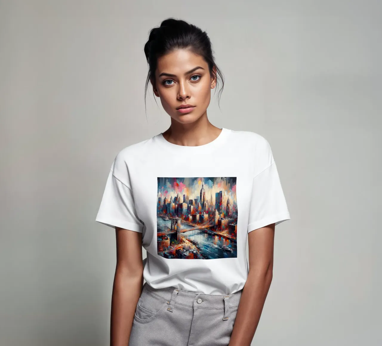 Acquerello di New York t-shirt da 🎁 ARTVI-SHOP
