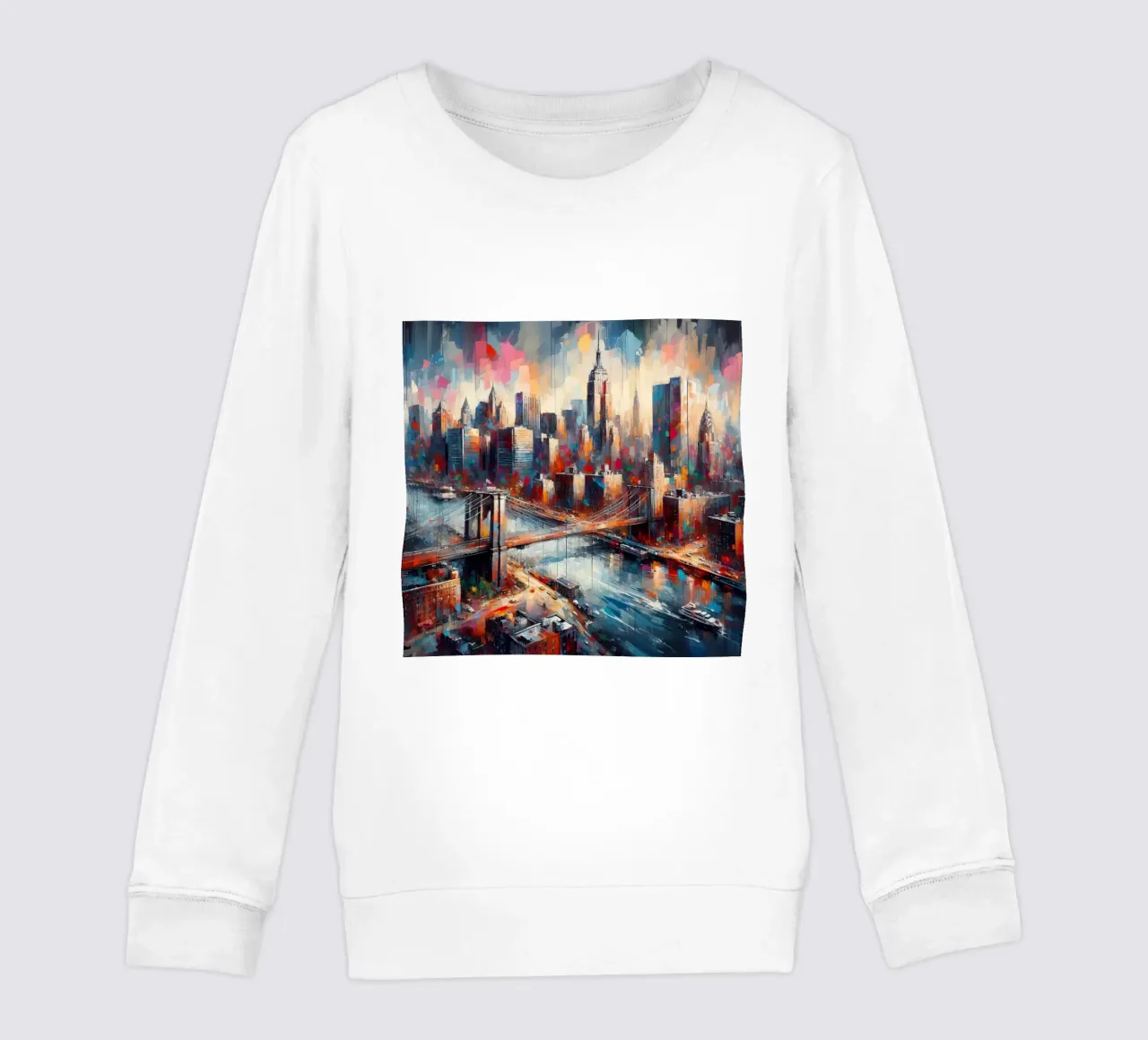 Acquerello di New York felpa bambino da 🎁 ARTVI-SHOP