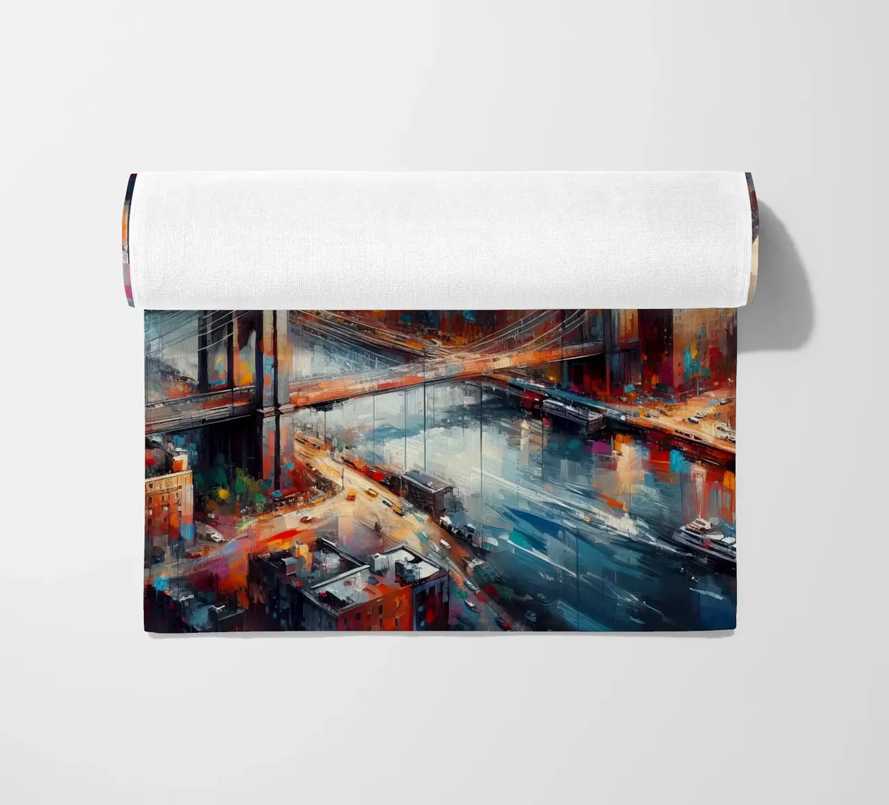Acquerello di New York telo mare da 🎁 ARTVI-SHOP