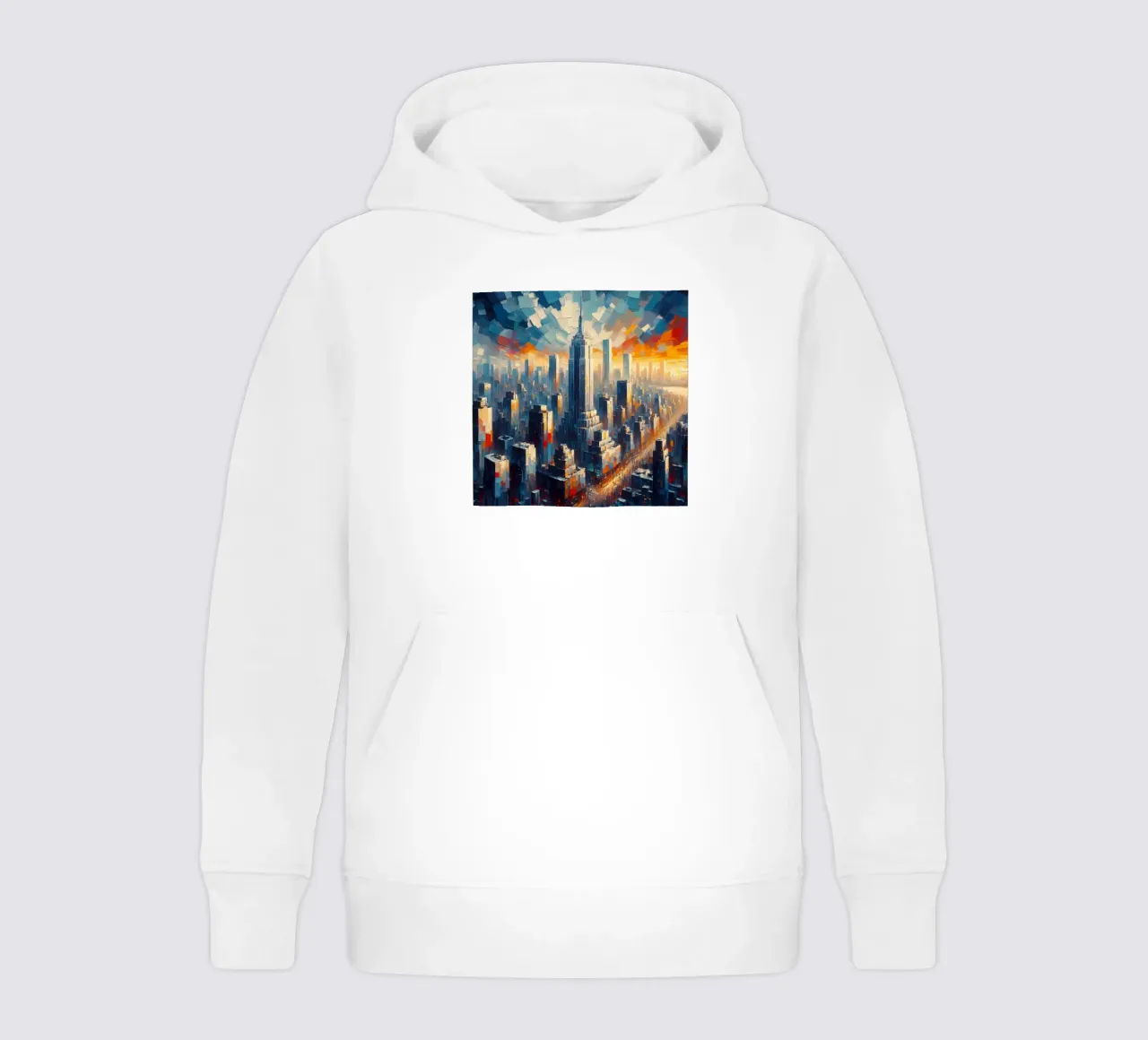New York watercolor kids hoodie by 🎁 ARTVI-SHOP