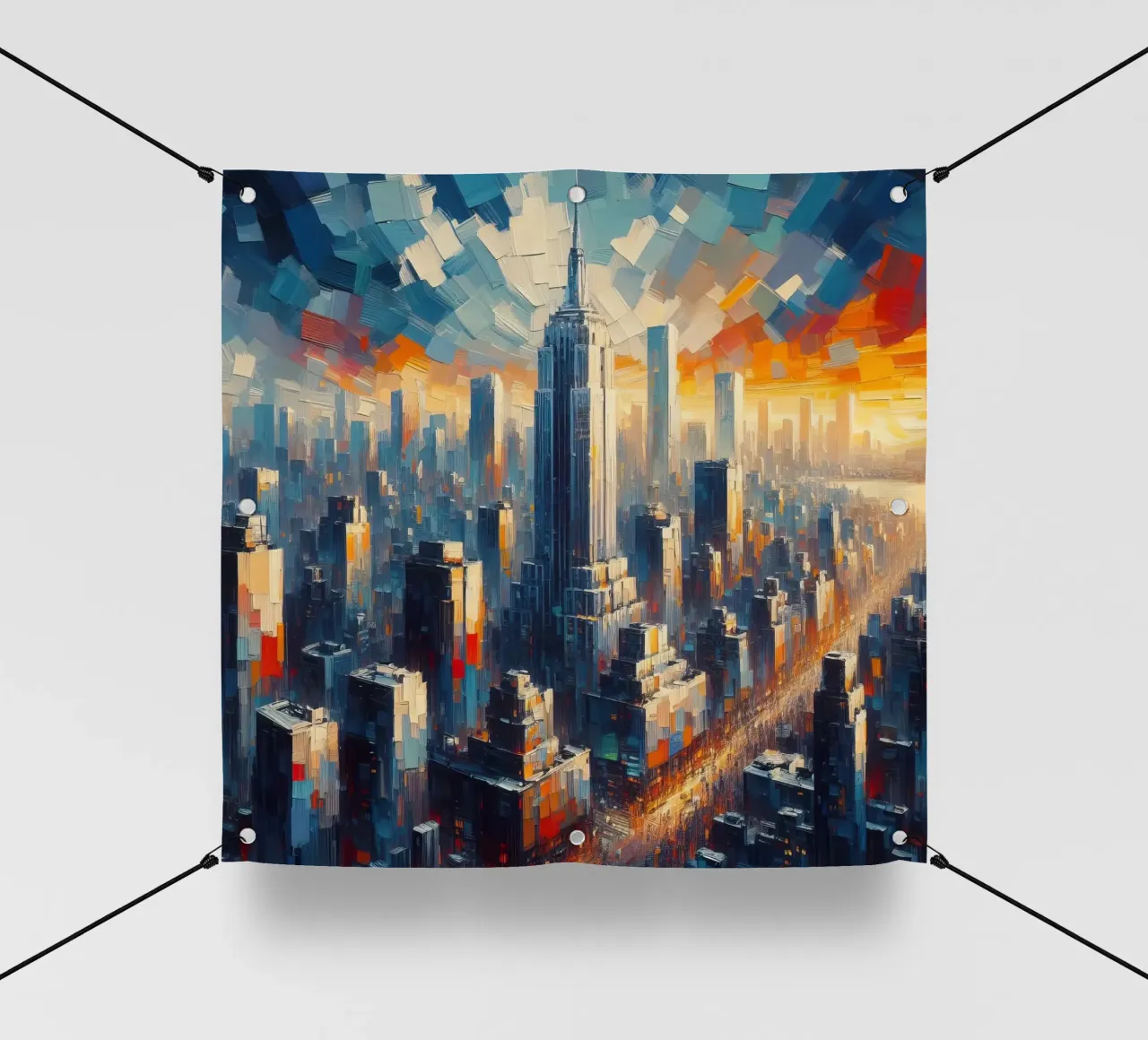 Acquerello di New York telo in pvc da 🎁 ARTVI-SHOP