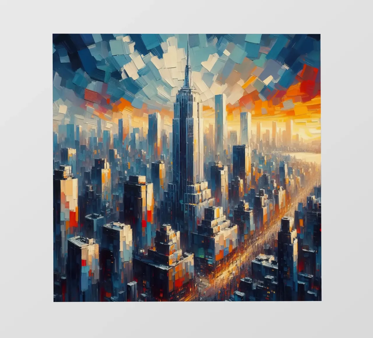 Acquerello di New York telo in pvc da 🎁 ARTVI-SHOP