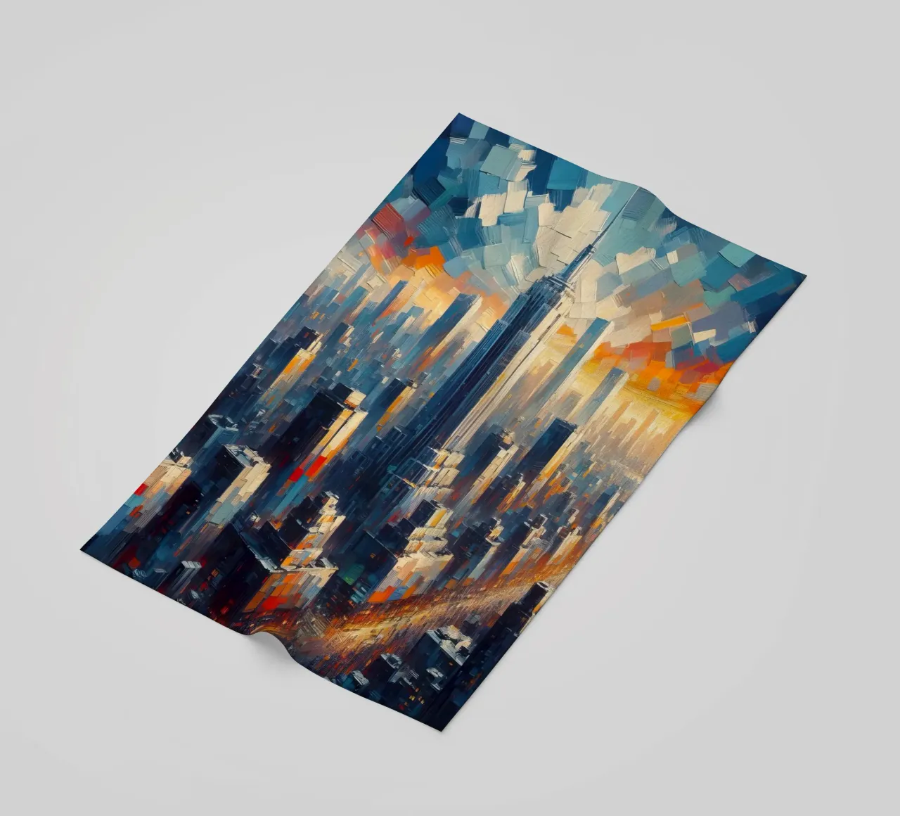 Acquerello di New York telo mare da 🎁 ARTVI-SHOP