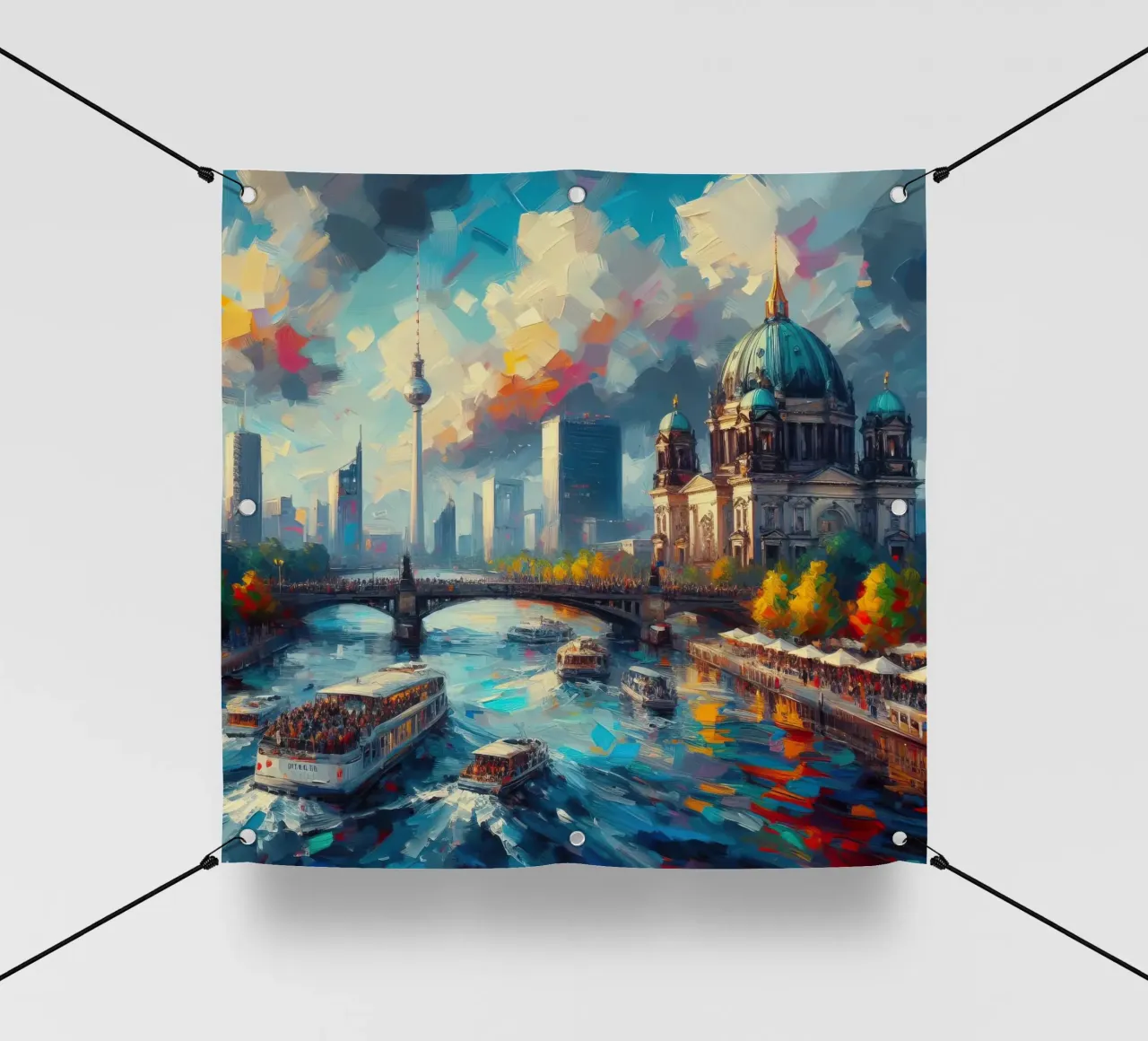 Acquerello di Berlino telo in pvc da 🎁 ARTVI-SHOP