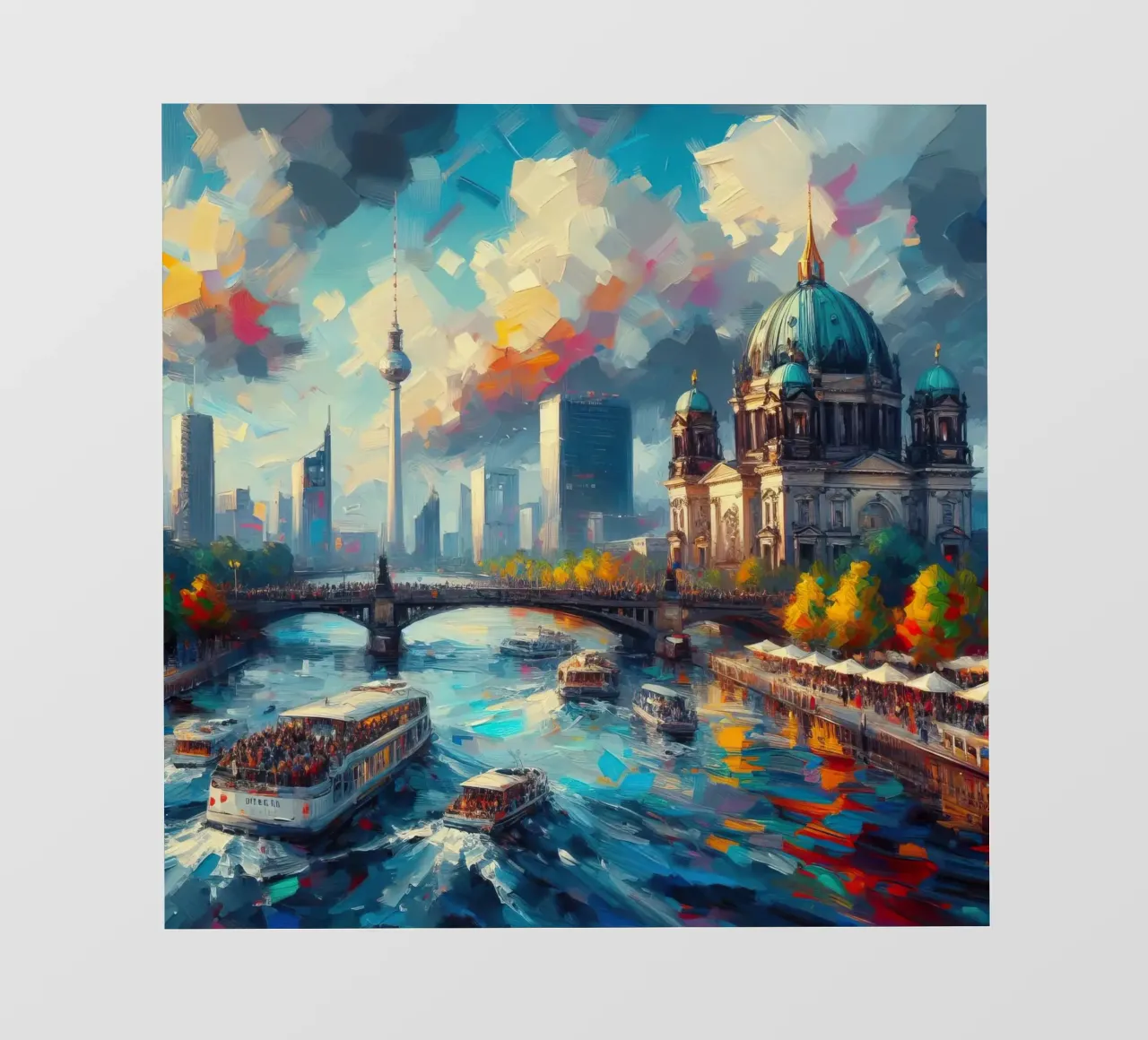 Acquerello di Berlino telo in pvc da 🎁 ARTVI-SHOP