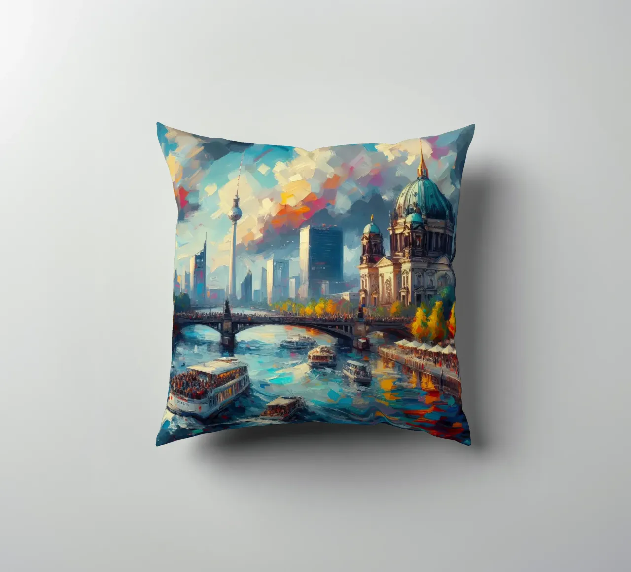 Berlijn aquarel kussen van 🎁 ARTVI-SHOP