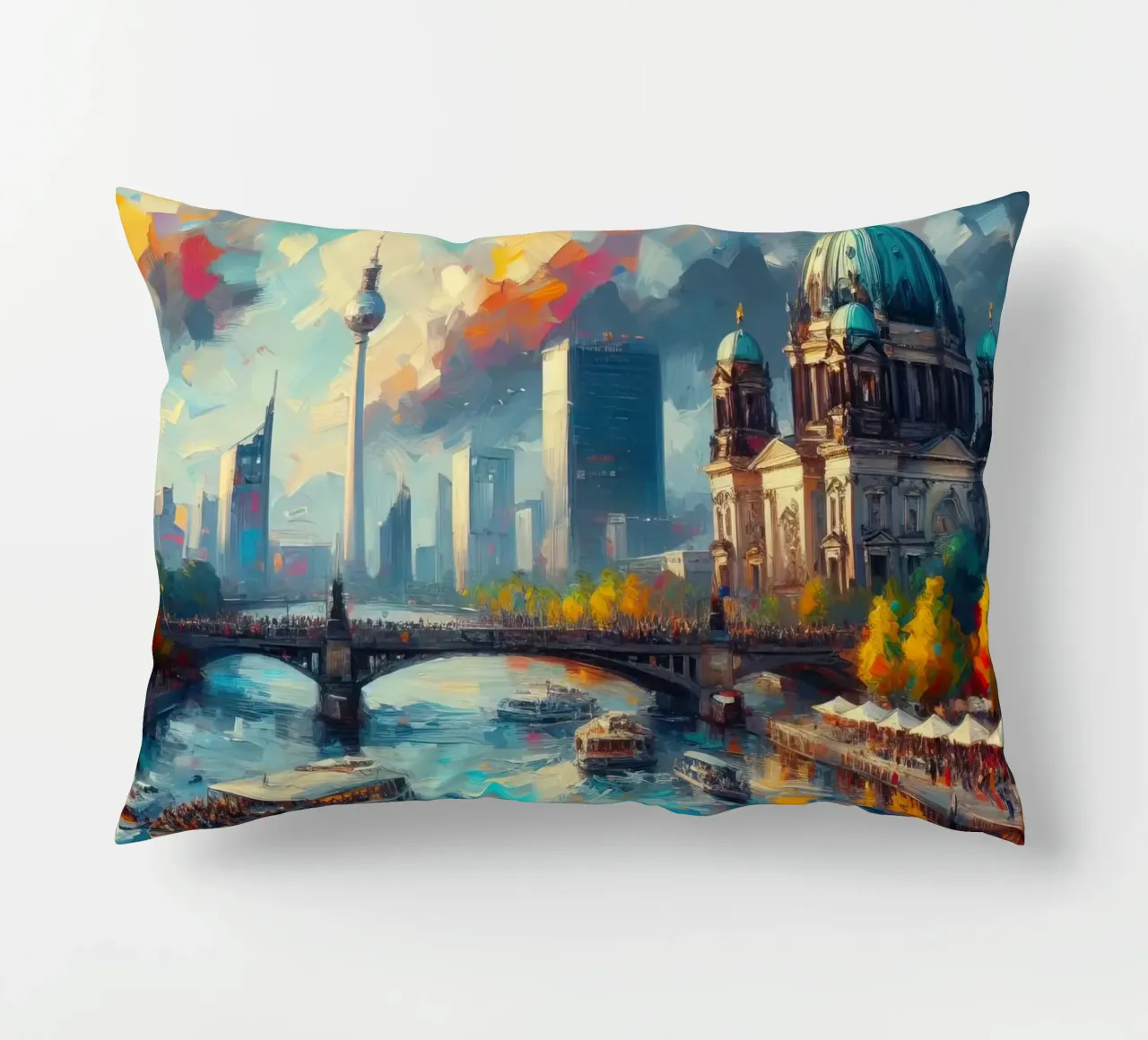 Berlijn aquarel kussen van 🎁 ARTVI-SHOP