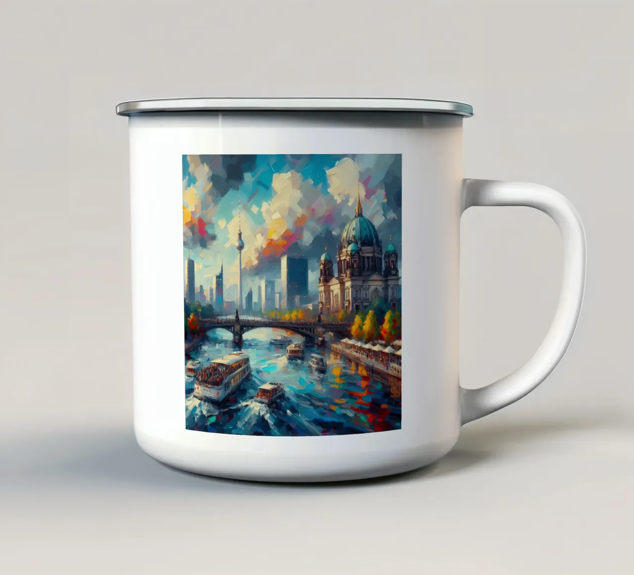 Acquerello di Berlino tazza in smalto da ARTVI-SHOP