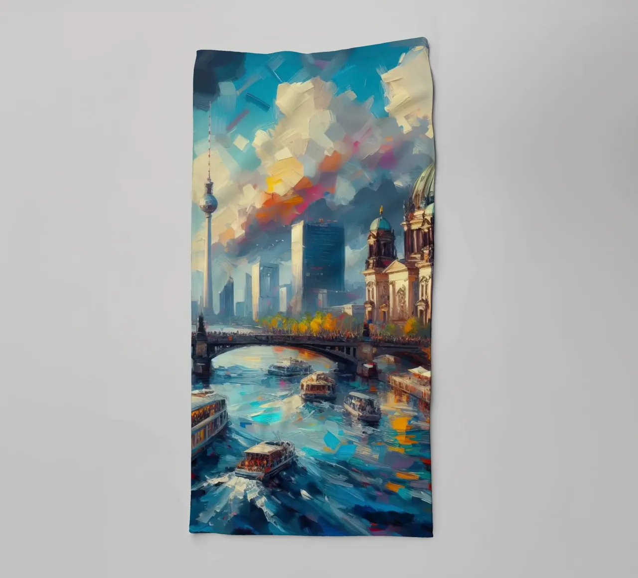 Acquerello di Berlino asciugamano da bagno da 🎁 ARTVI-SHOP