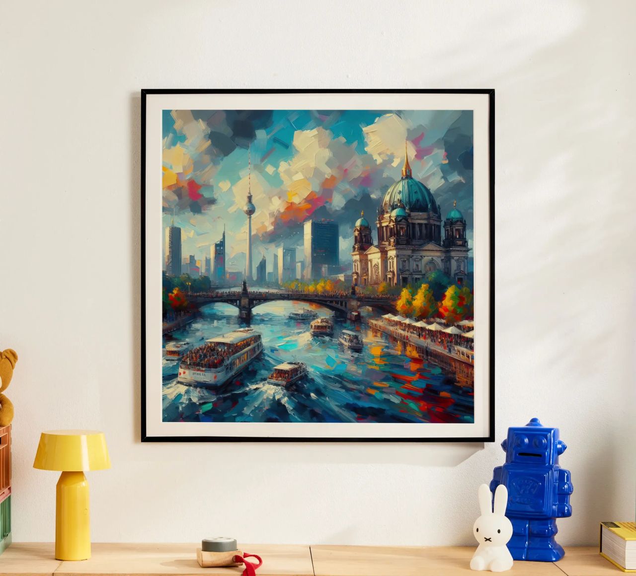 Berlin Aquarell Poster von ARTVI-SHOP