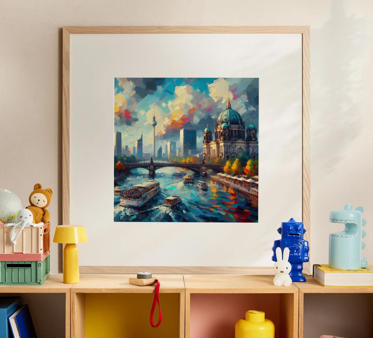 Berlin Aquarell Poster von ARTVI-SHOP