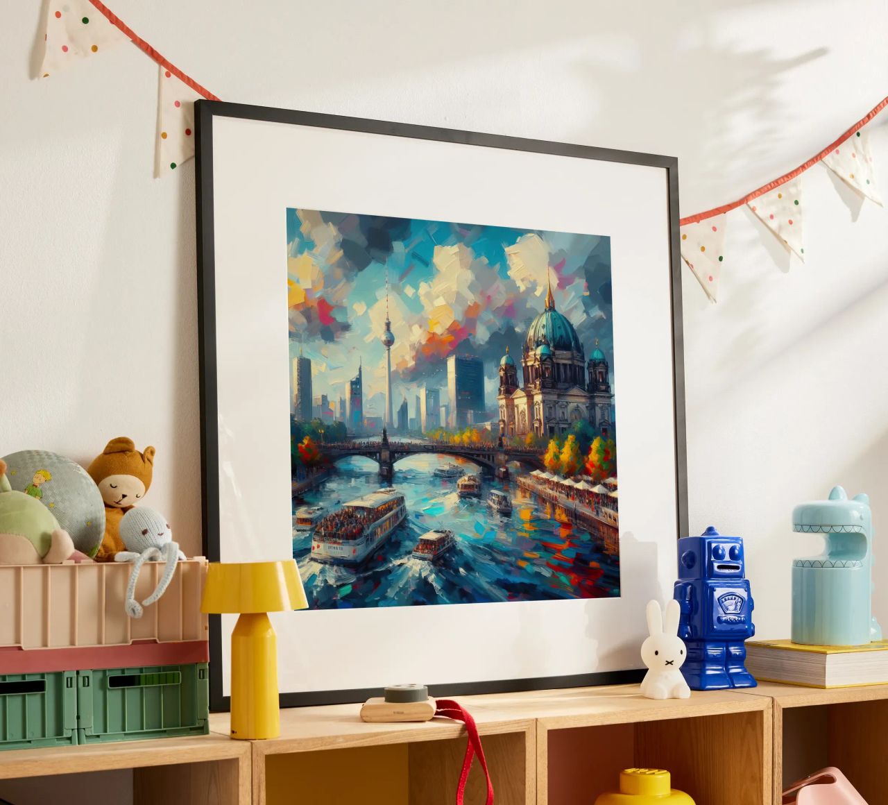 Berlin Aquarell Poster von ARTVI-SHOP