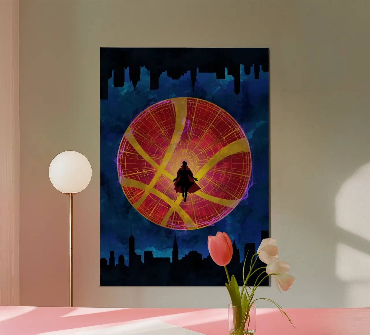 The Doctor poster con telaio in legno da nabakumov