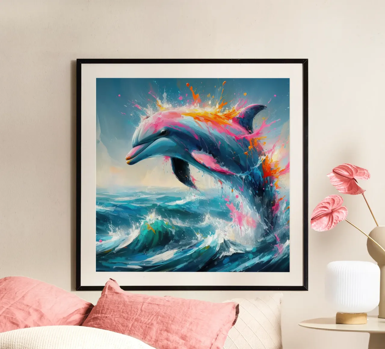 Delfin in Aquarell Hahnemühle von 🎁 ARTVI-SHOP
