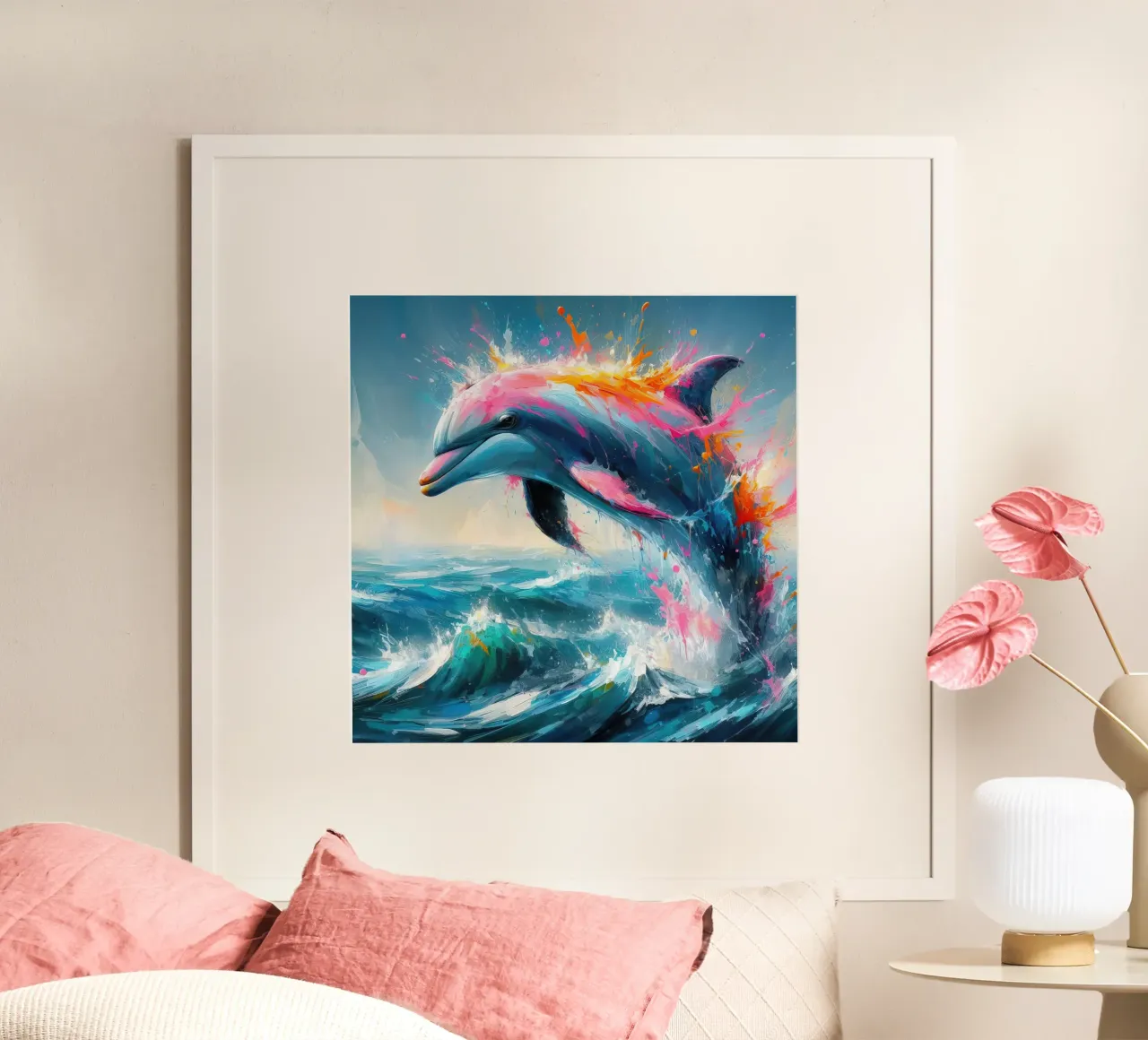 Delfin in Aquarell Hahnemühle von 🎁 ARTVI-SHOP
