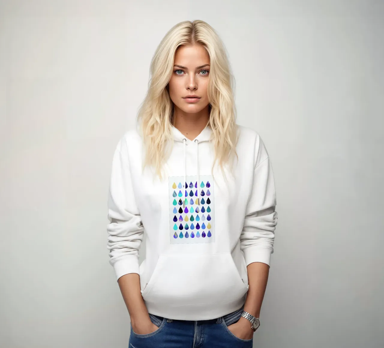 Rain felpa con cappuccio da Elisabeth Fredriksson