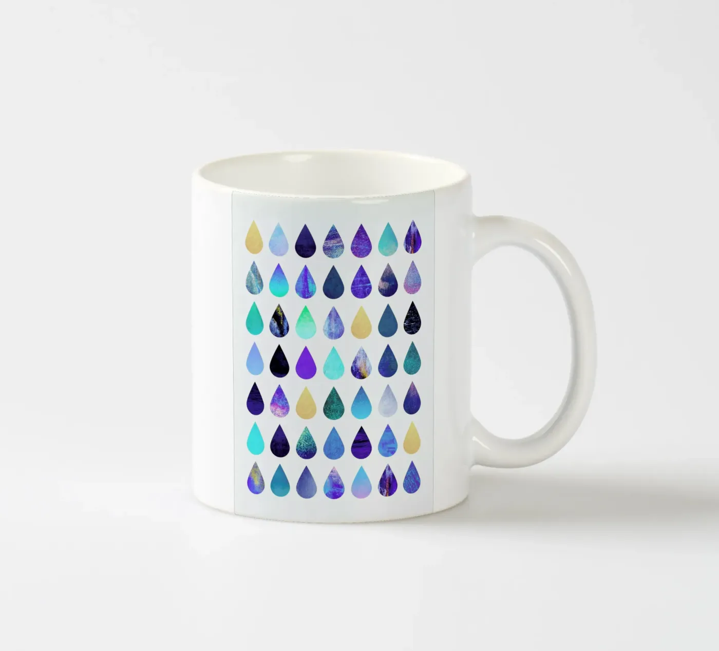 Rain ceramic mug by Elisabeth Fredriksson