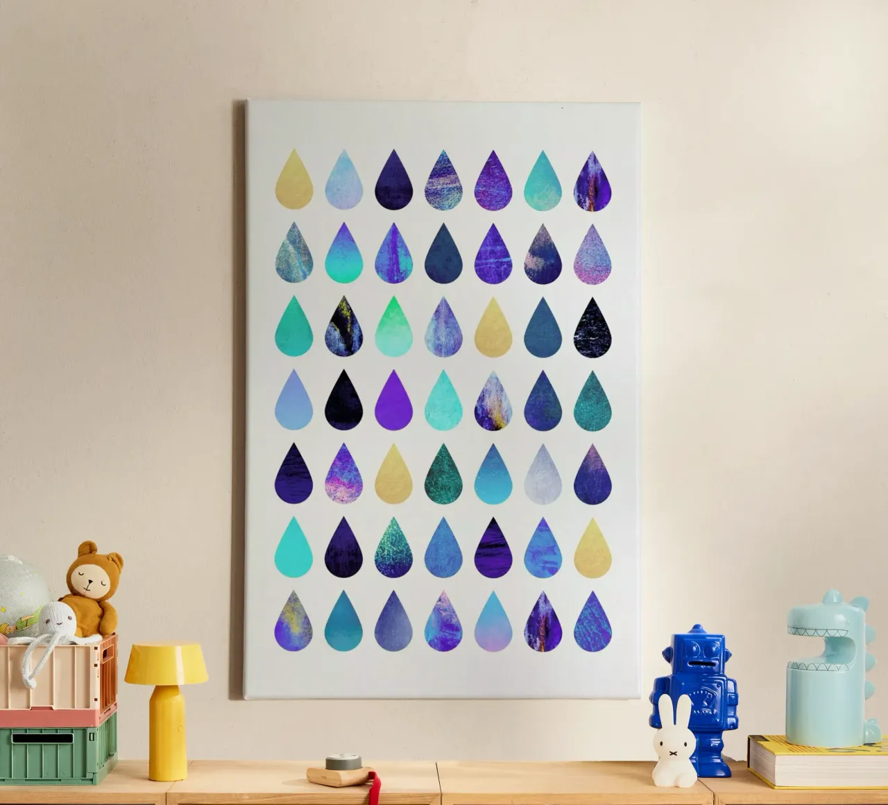 Rain canvas van Elisabeth Fredriksson