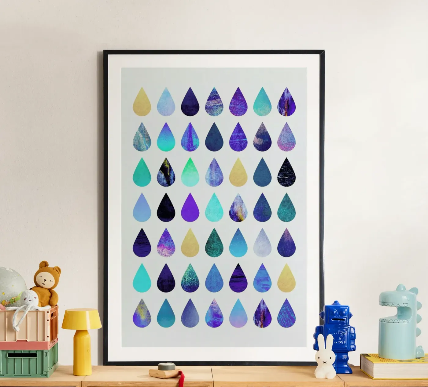 Rain poster van Elisabeth Fredriksson