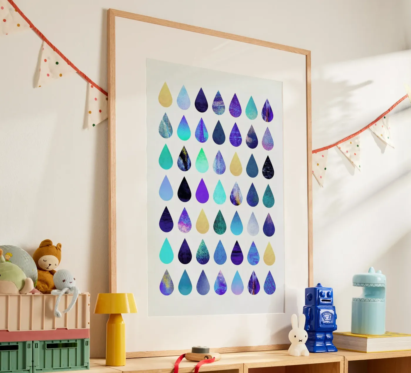 Rain poster van Elisabeth Fredriksson