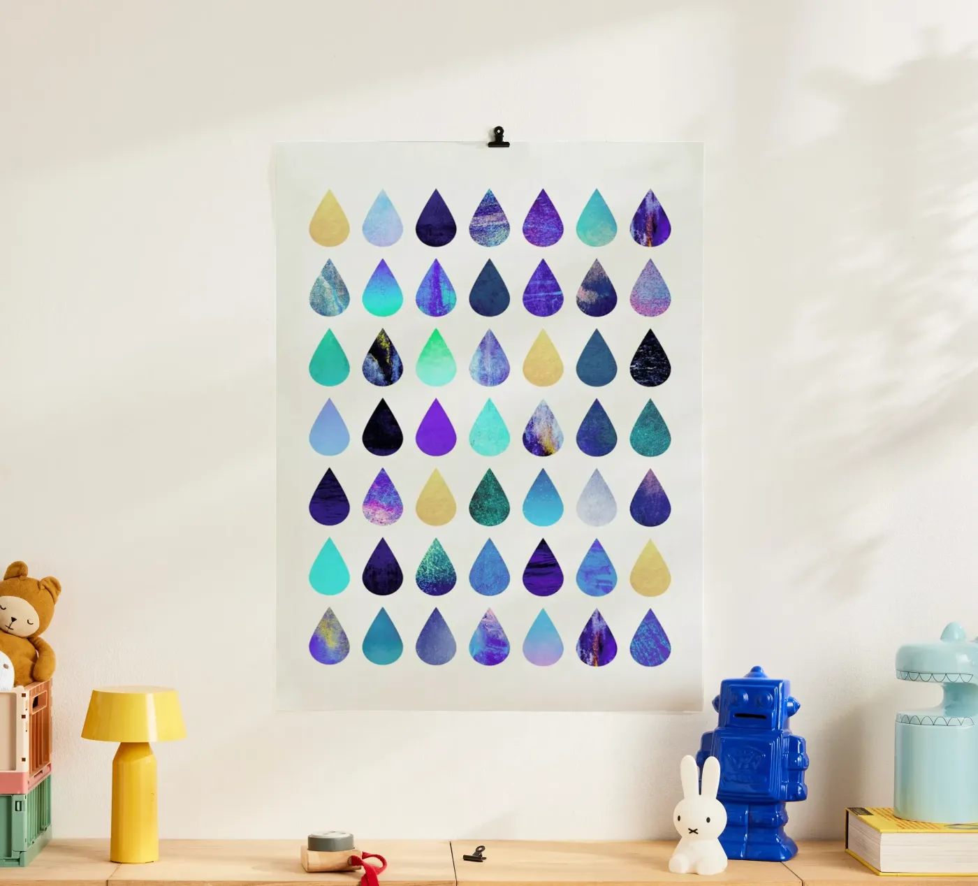 Rain poster van Elisabeth Fredriksson