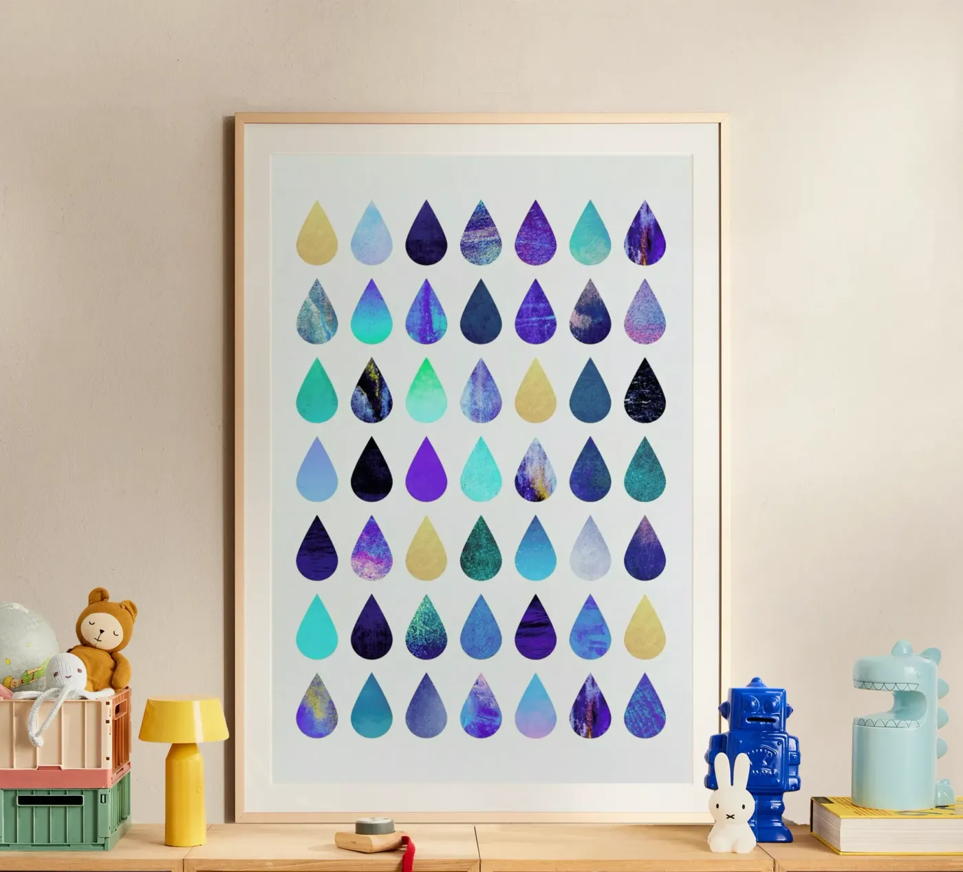Rain poster van Elisabeth Fredriksson