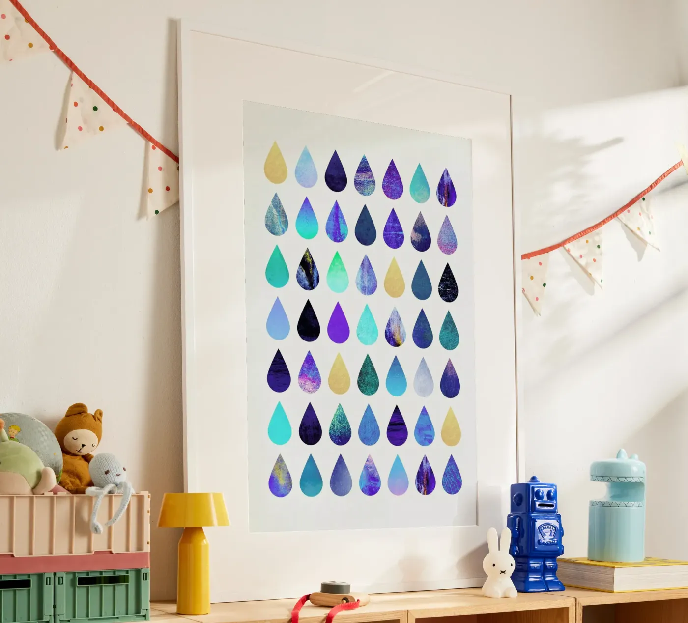 Rain poster van Elisabeth Fredriksson