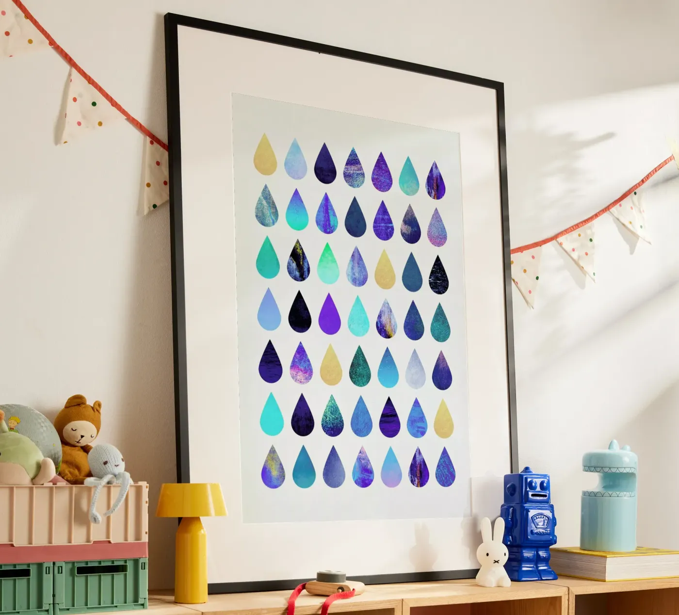 Rain poster van Elisabeth Fredriksson