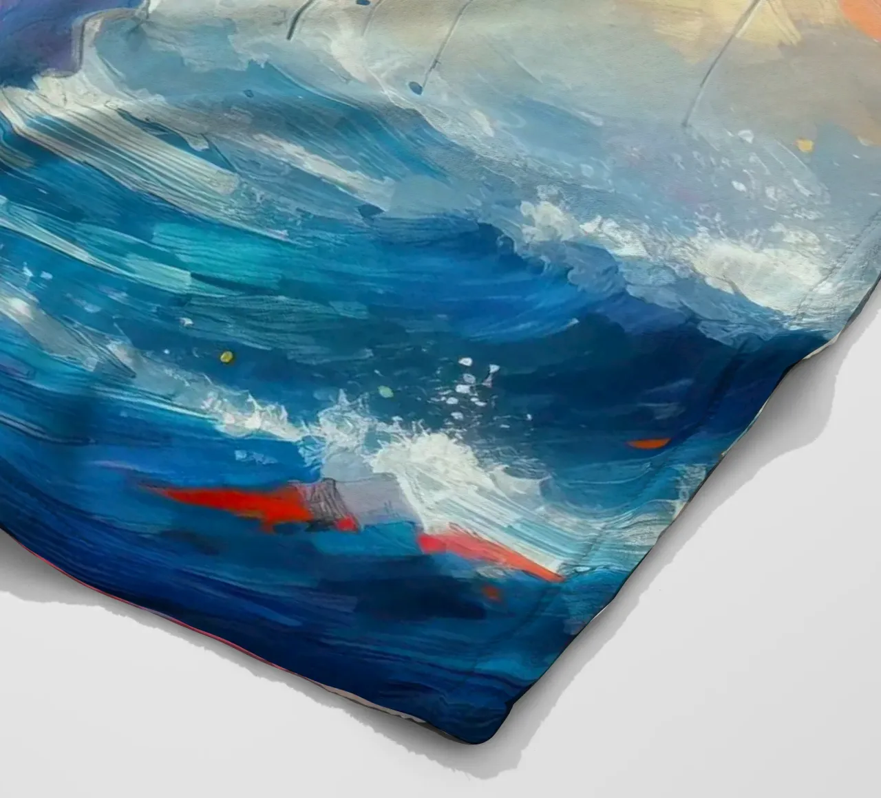 Whale in watercolor fleece blanket by 🎁 ARTVI-SHOP