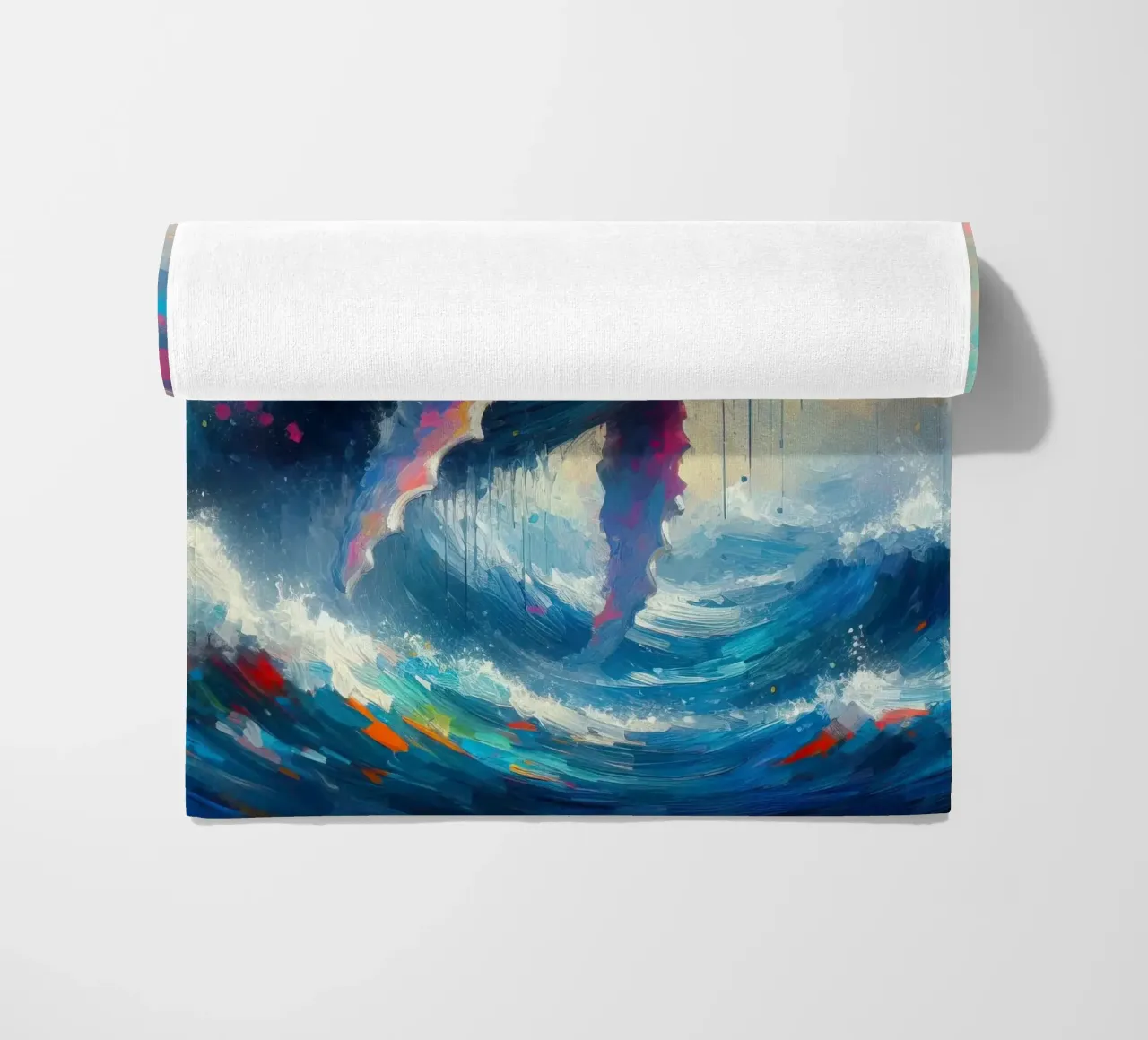 Balena in acquerello telo mare da 🎁 ARTVI-SHOP