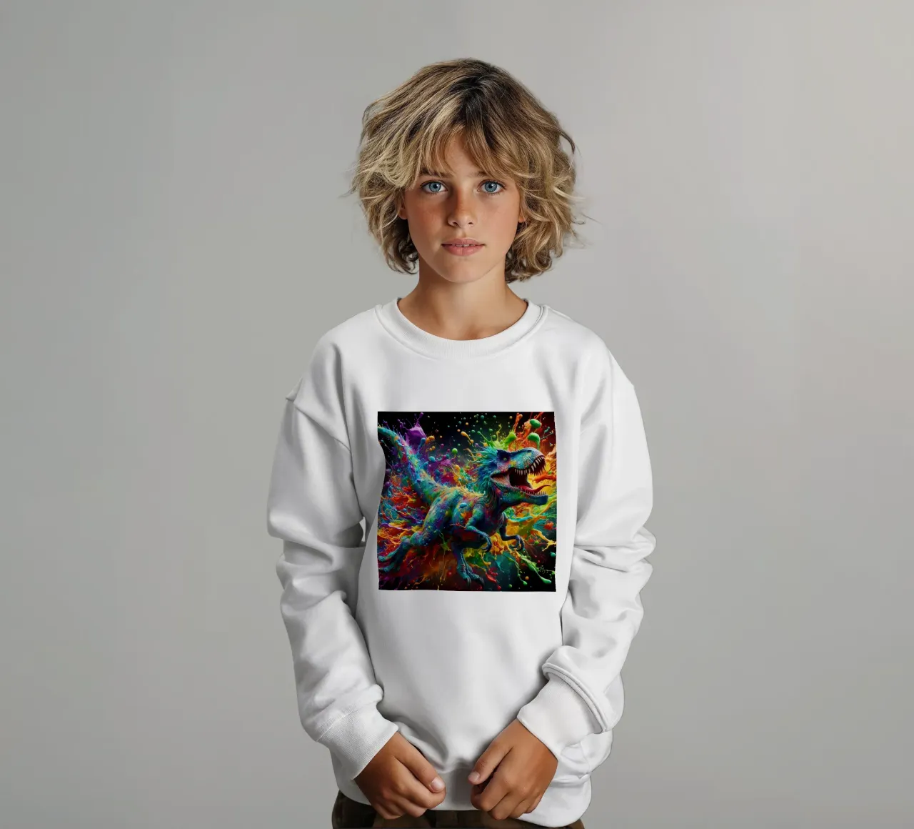 Dinosauro ad acquerello felpa bambino da 🎁 ARTVI-SHOP