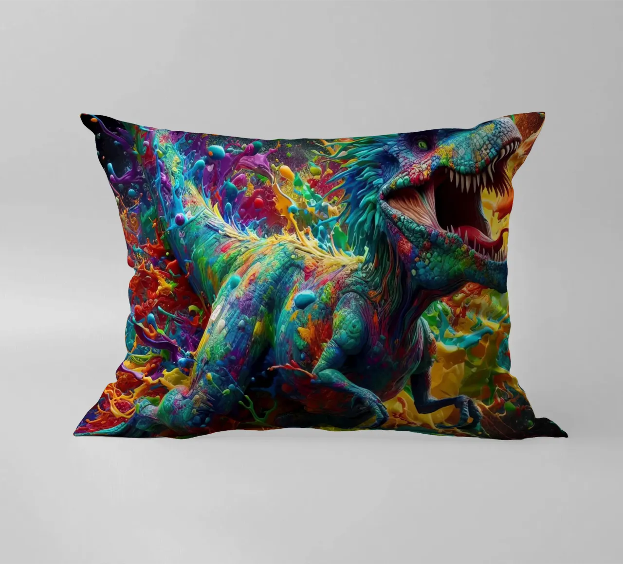 Dinosauro ad acquerello cuscino da 🎁 ARTVI-SHOP