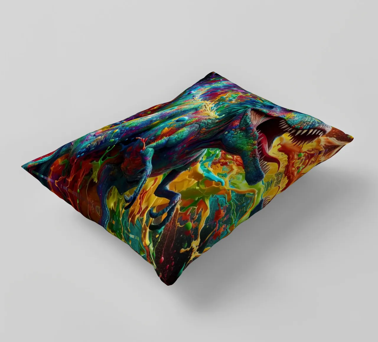 Dinosauro ad acquerello cuscino da 🎁 ARTVI-SHOP