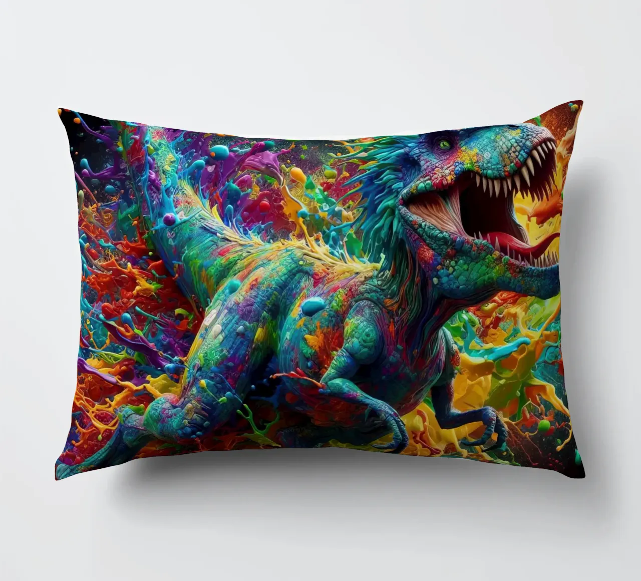 Dinosauro ad acquerello cuscino da 🎁 ARTVI-SHOP