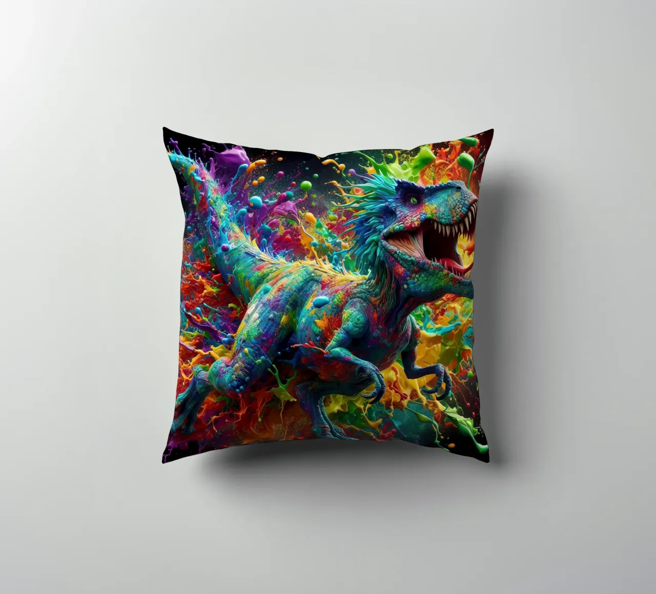 Dinosauro ad acquerello cuscino da 🎁 ARTVI-SHOP