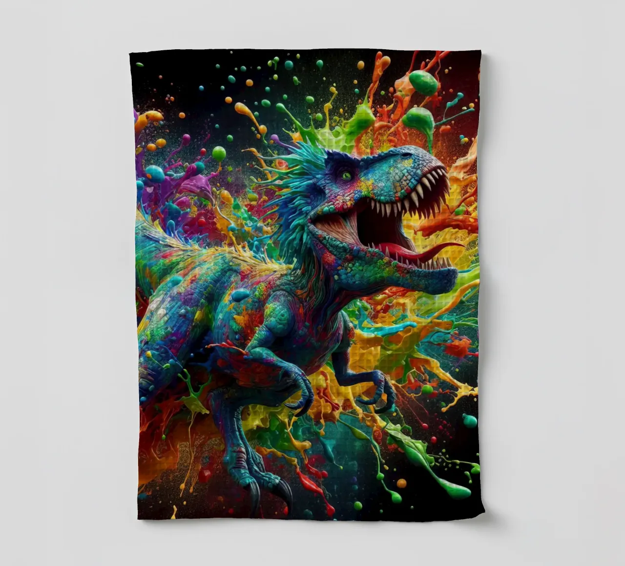 Dinosauro ad acquerello canovaccio da cucina da 🎁 ARTVI-SHOP