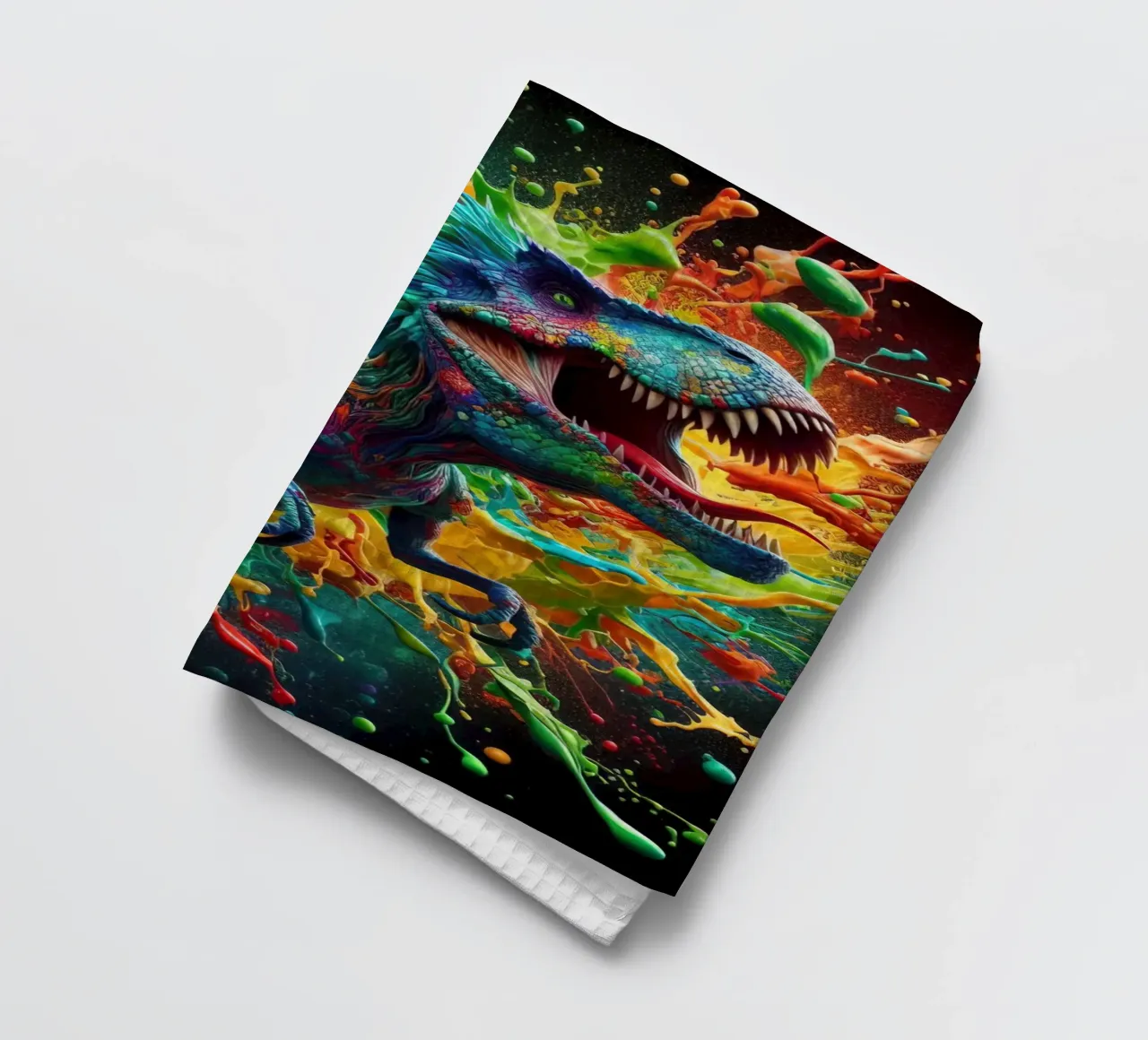 Dinosauro ad acquerello canovaccio da cucina da 🎁 ARTVI-SHOP