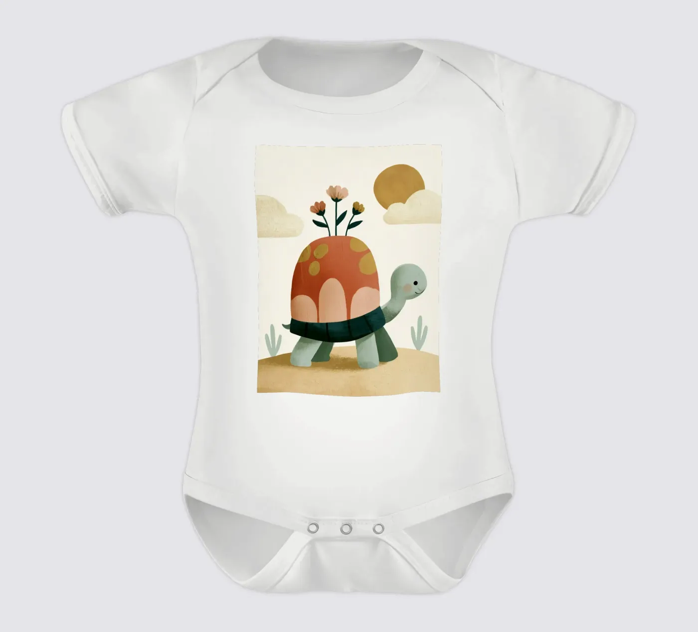 Tiny Turtle Flower Garden body bébé de Lilo
