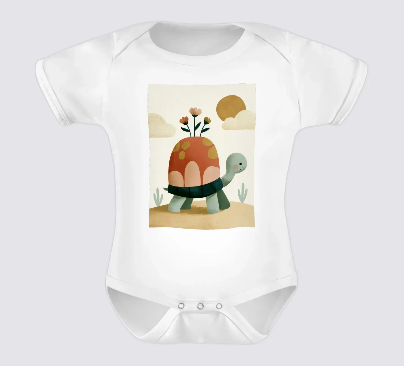 Tiny Turtle Flower Garden body bébé de Lilo