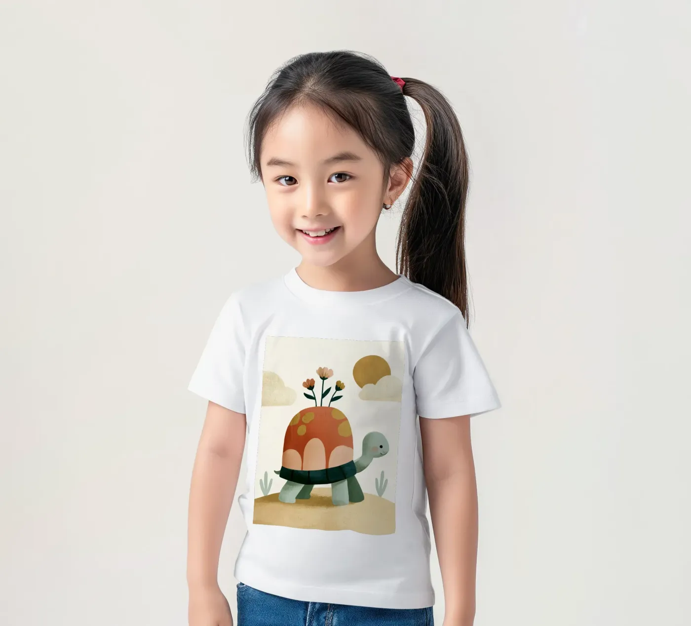 Tiny Turtle Flower Garden t-shirt bambini da Lilo