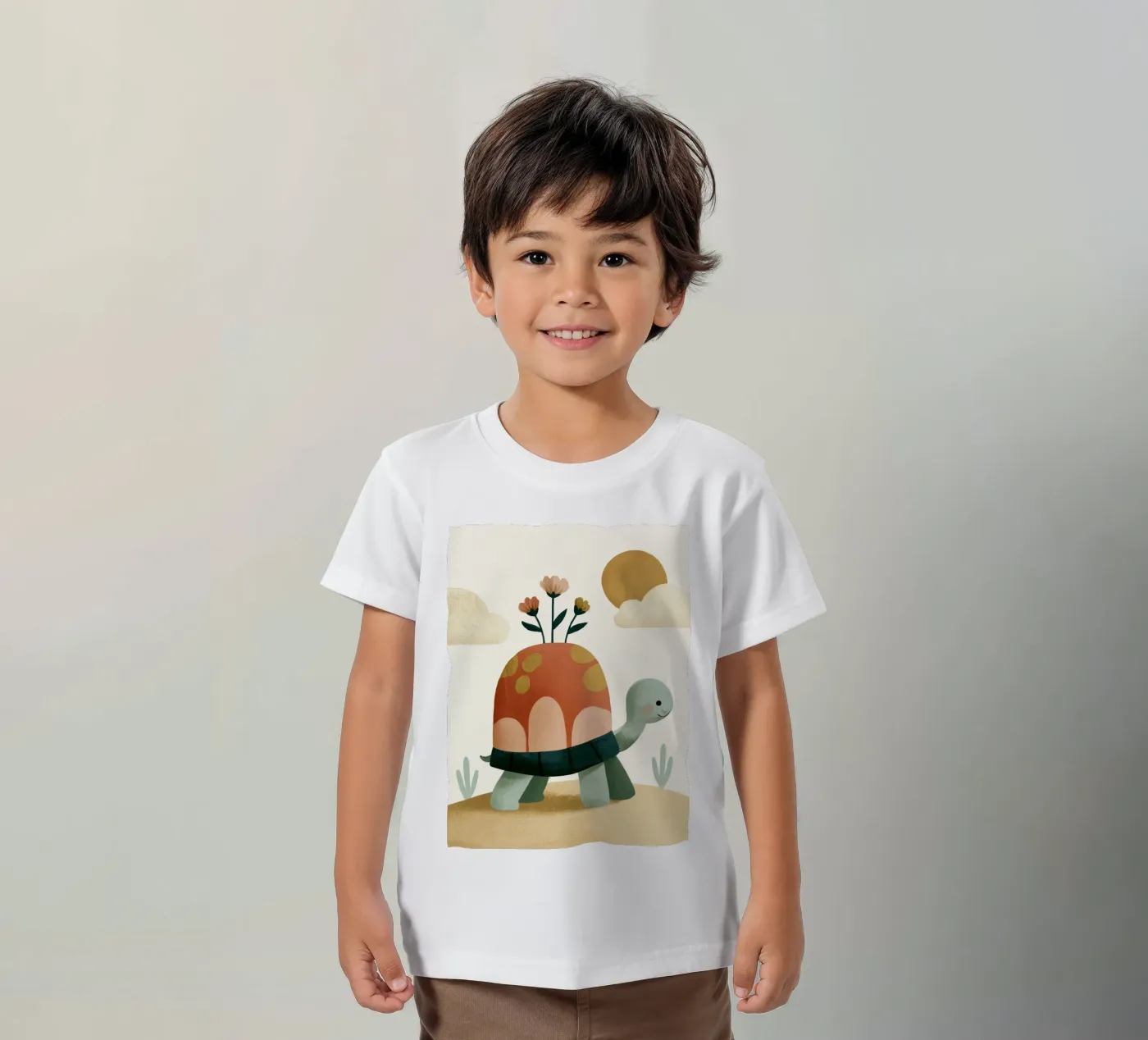 Tiny Turtle Flower Garden t-shirt bambini da Lilo