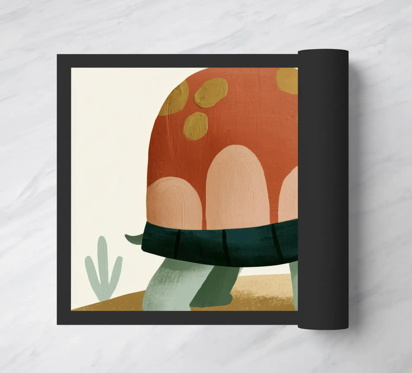 Tiny Turtle Flower Garden Fußmatte von Lilo