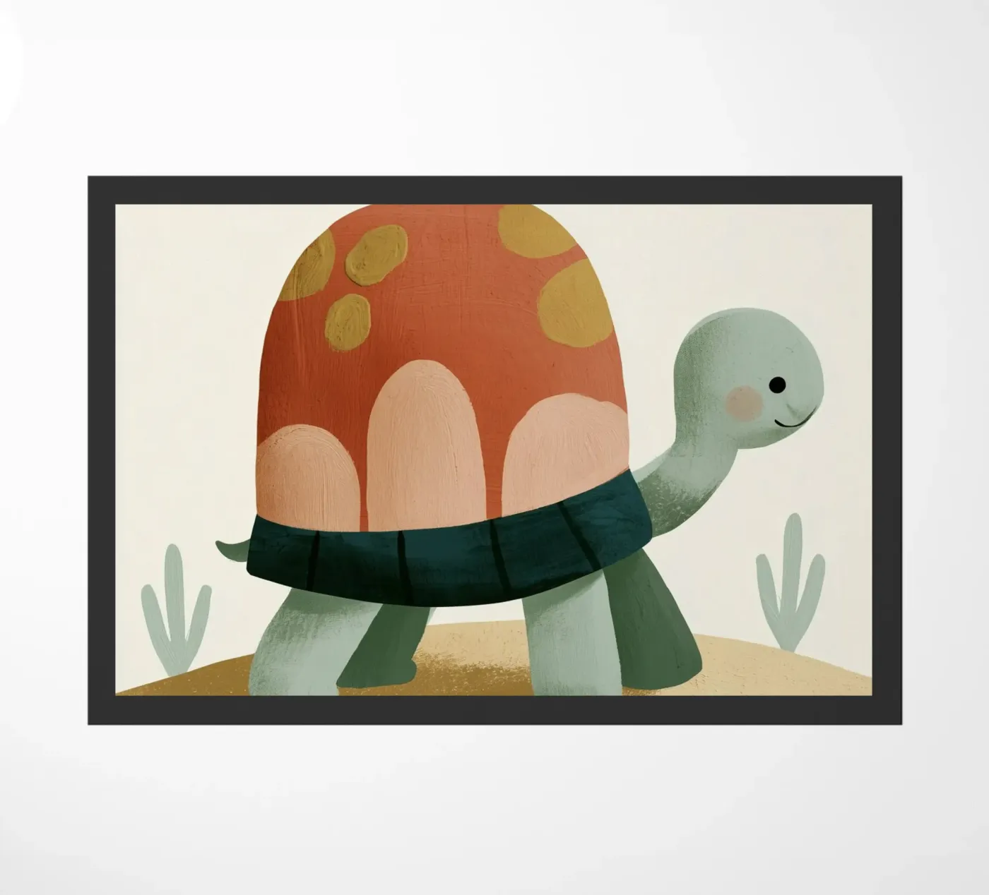 Tiny Turtle Flower Garden Fußmatte von Lilo