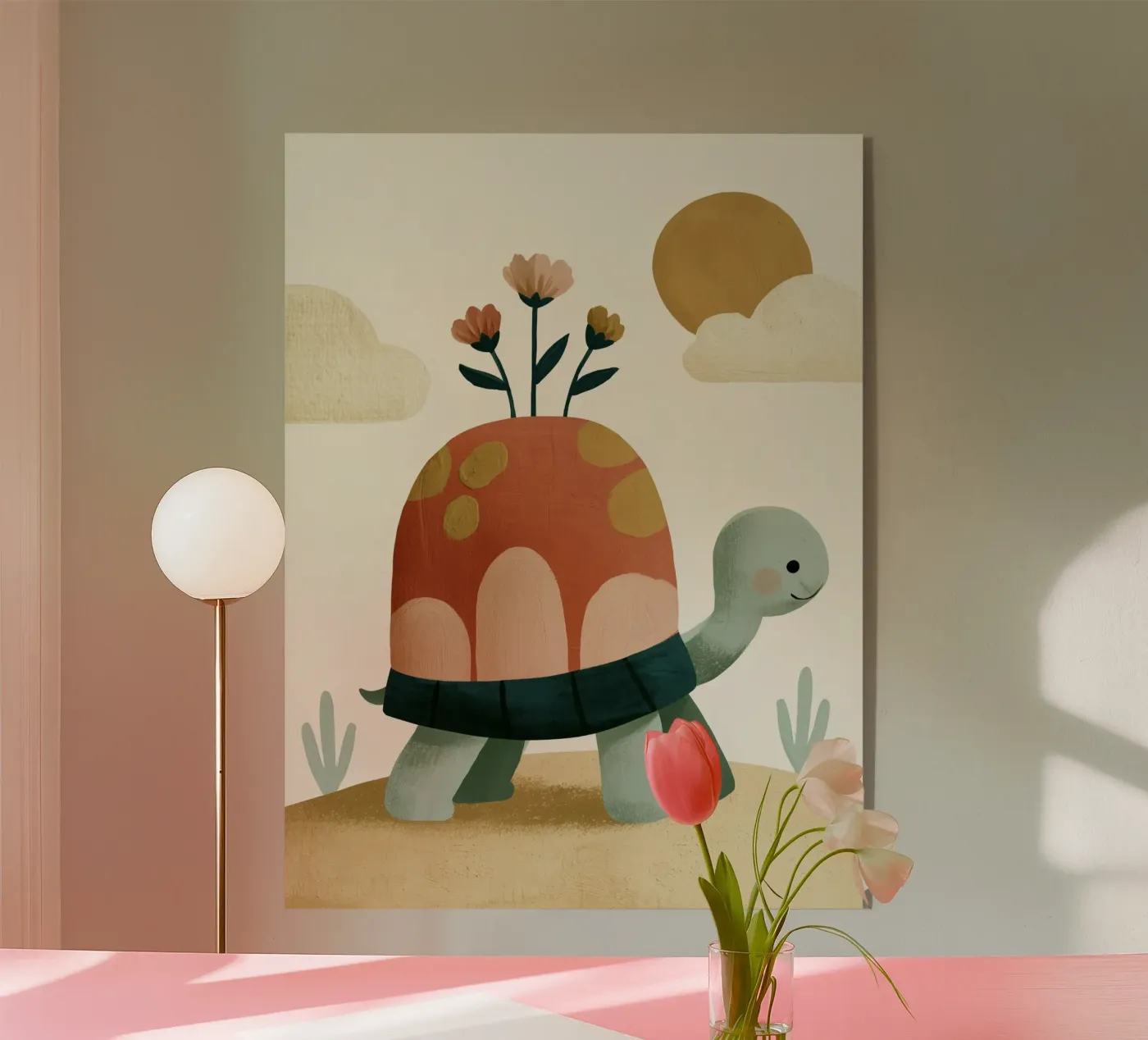 Tiny Turtle Flower Garden plexiglass da Lilo