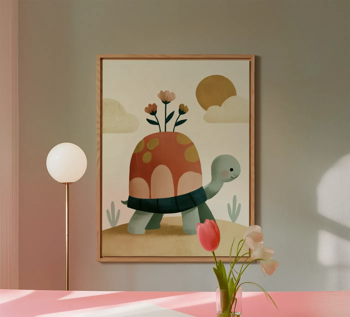 Tiny Turtle Flower Garden forex plate by Lilo